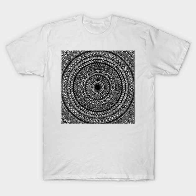Black an white mandala art. T-Shirt by SamridhiVerma18